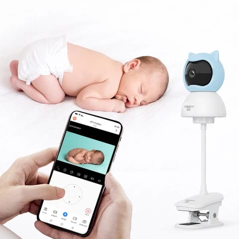 Caméra bébé connectée Wifi à bas prix, détection des pleurs, audio bidirectionnel, détection de mouvement, marque Xiaovv, babyphone